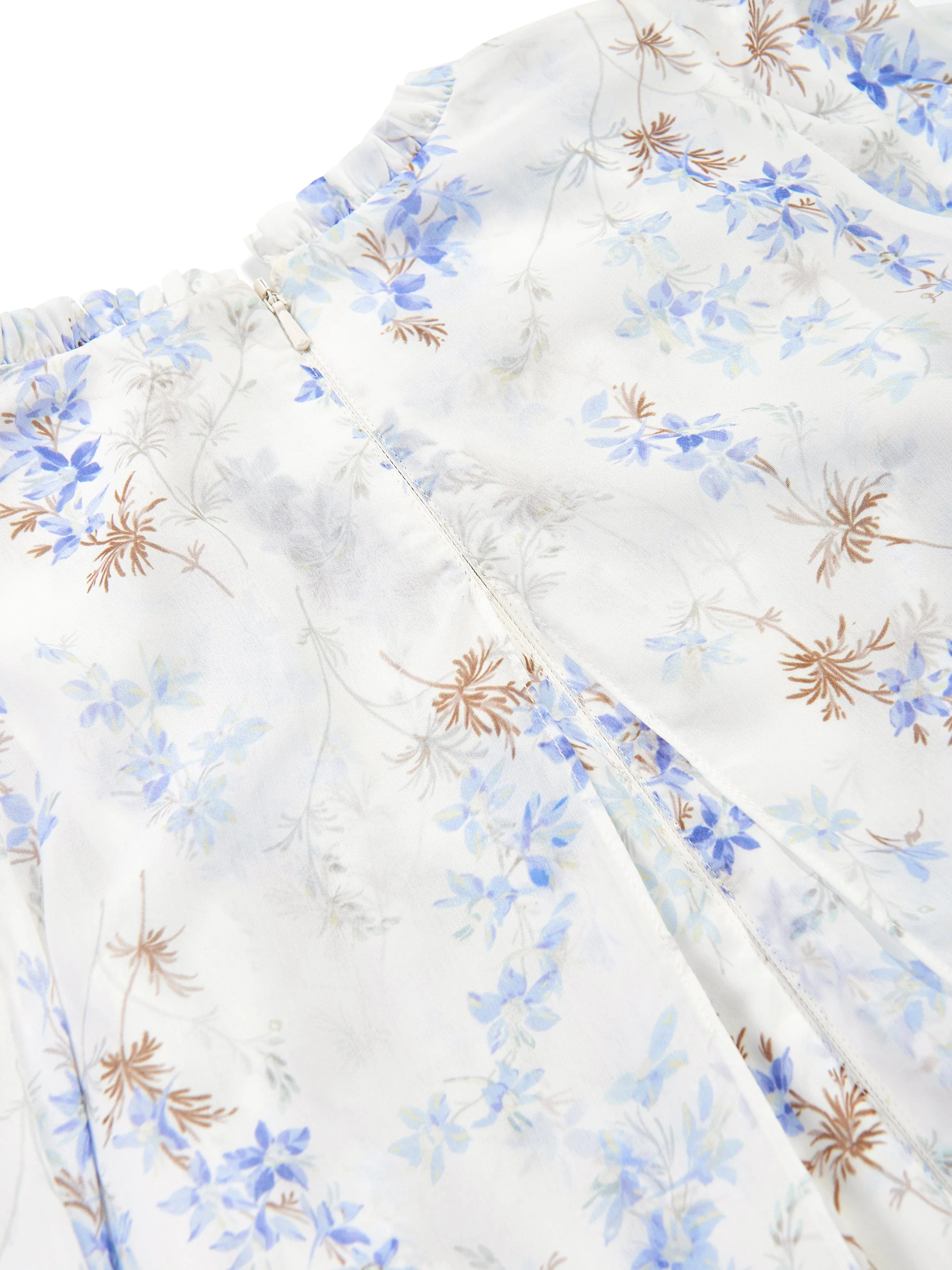 Needle & Thread Mädchen Ophelia Blümchen Chiffon Cape Kleid in Weiß