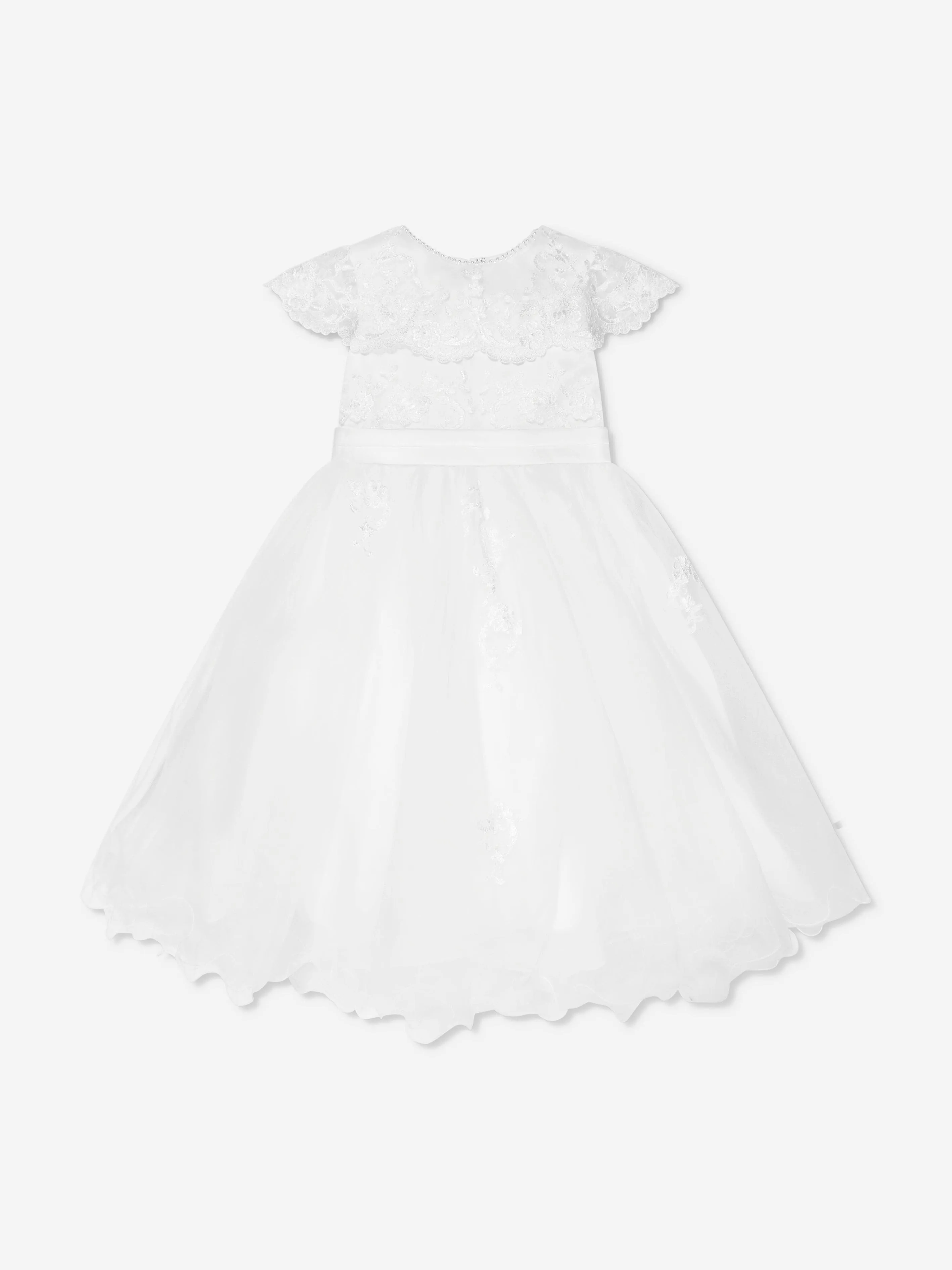 Sarah Louise Mädchen Ballerina-Länge Festkleid in Weiß