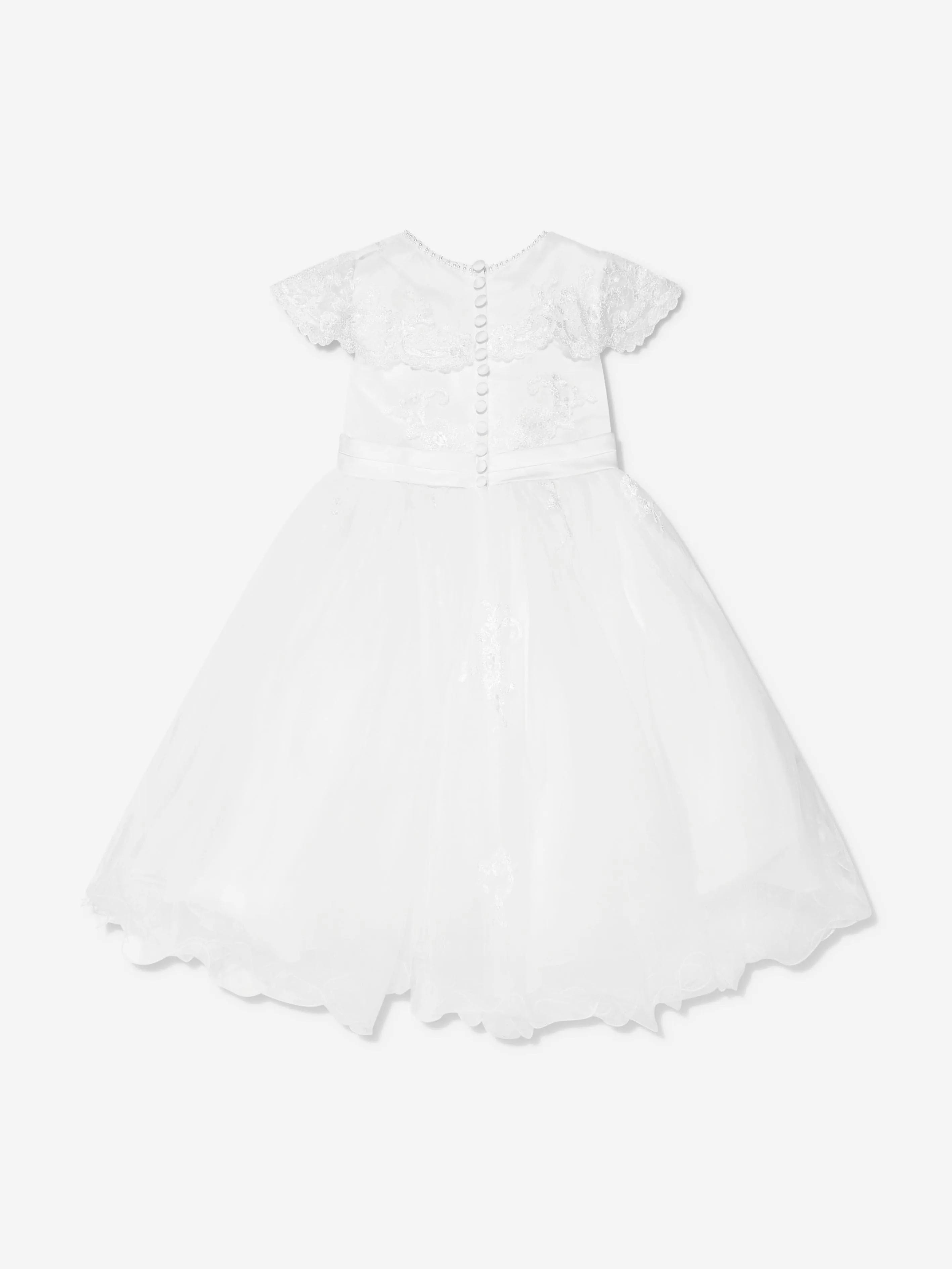 Sarah Louise Mädchen Ballerina-Länge Festkleid in Weiß