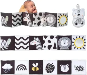 Savannah Schwarz und Weiß Baby-Kinderwagen Buch
