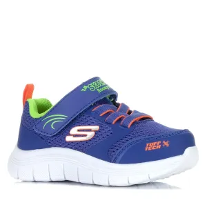 Skechers Babys Comfy Flex 3.0 407333N Blau/Orange Schuhe_Skechers
