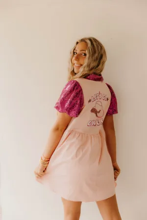 Western Let's Go Girls Pailletten-Patch-Kleid - Endverkauf 50% Rabatt im Warenkorb