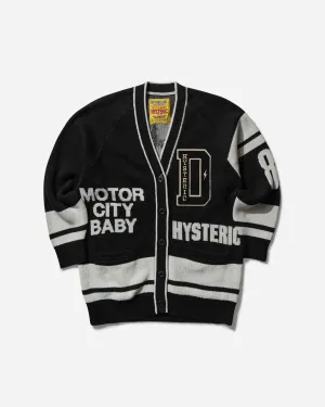 Damens Motor City Baby Cardigan Schwarz