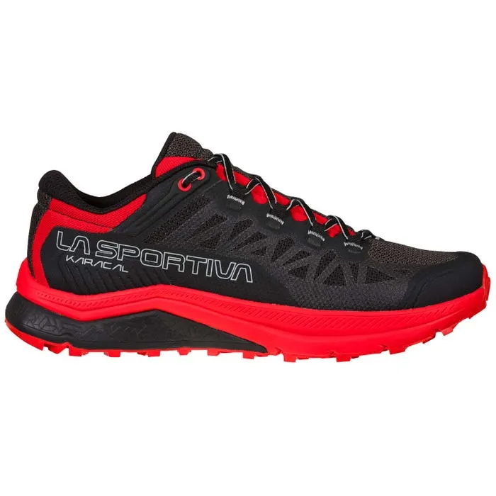 Big Discount For 2025 La Sportiva Karacal Mens Trail Running Shoe - Black/Goji , latest style and best service, free shipping worldwide.