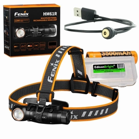 Buy New 100% Newest EdisonBright Fenix HM61R 1200 Lumen magnetically Rechargeable LED Headlamp Battery Carry case Bundle For Professionals with affordable price, lowest price and top quality, choose our genuine online store.