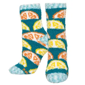 Buy 75%off 2025 Best Full Collection Of 'Citrus' Printed Plush Women's Socks ,100% Real , 100% authentic and cheapest price, come and orders now!