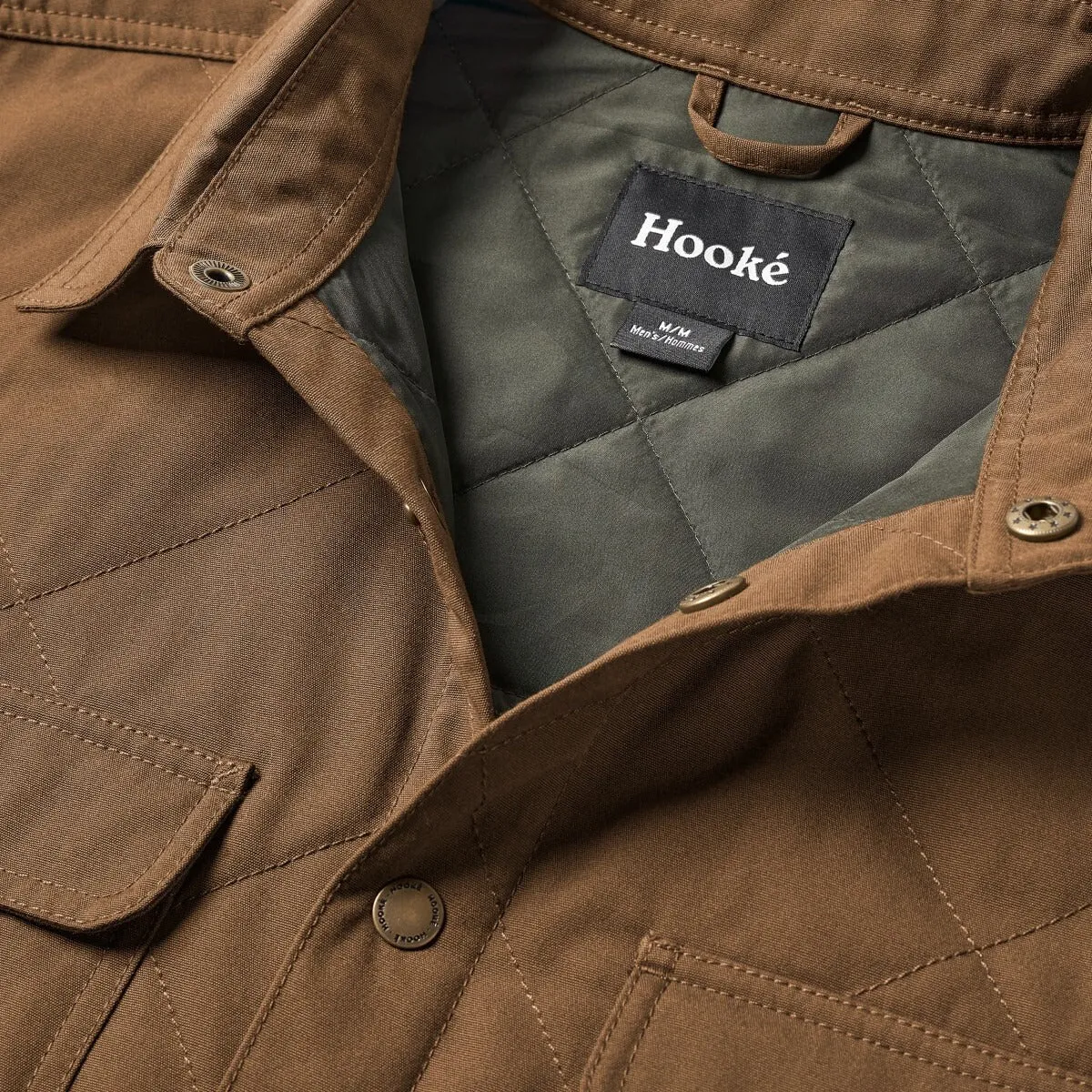 Purchase our Hook Men's Jack Quilted Overshirt here, free shipping and 100% authentic!