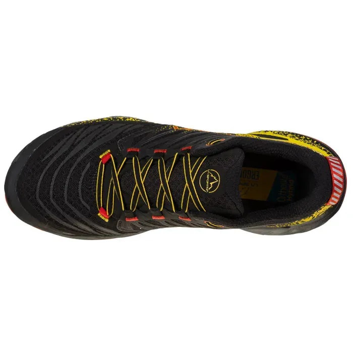 Choose our newest La Sportiva Akasha II Mens Trail Running Shoe - Black/Yellow , get 78% discount, top quality and cheapest price.