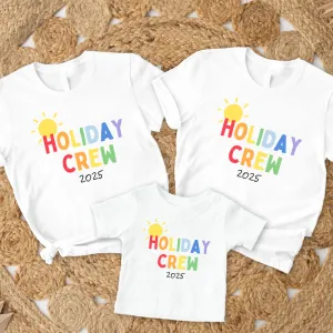 2025 Sunshine Holiday Crew Family Matching White T-Shirts mens dad clothes online