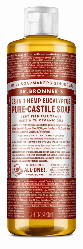 100% quality 2025 Best Sell Dr Bronner's Eucalyptus Liquid Soap ,New Products , it is suitable for men and women of all ages in this season, come here and buy Items now, clients first, reputation first!