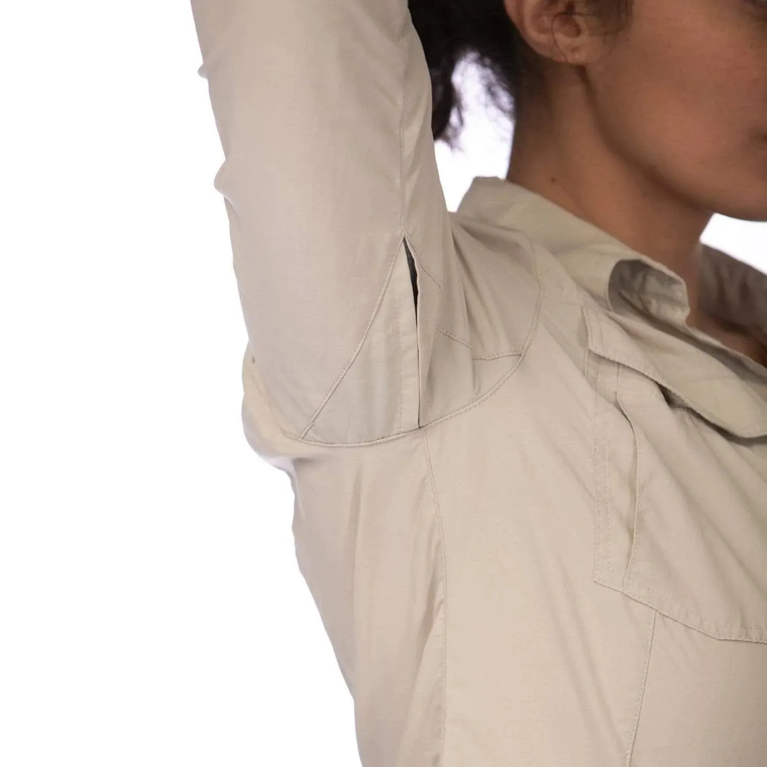 New Items For Mont Lifestyle Vented Womens Long Sleeve Shirt - Stone here, 100% authentic and cheapest price, free shipping worldwide now.