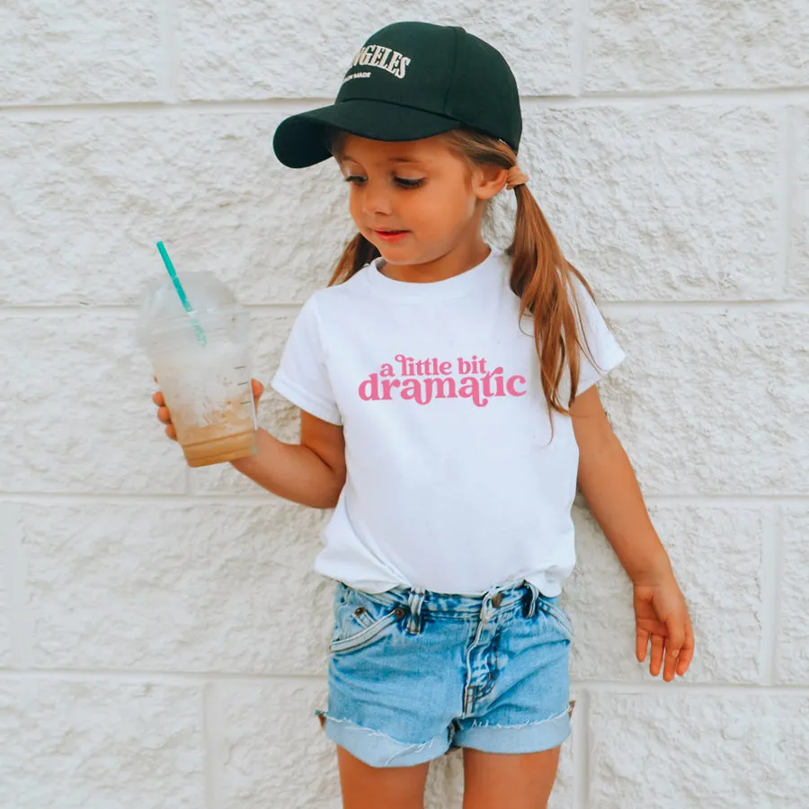 A Little Bit Dramatic Kids T-Shirt girls pajamas promo