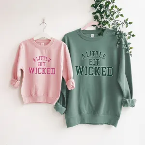 A Little Bit Wicked Matching Pink & Green Sweatshirts nursing tops best deals