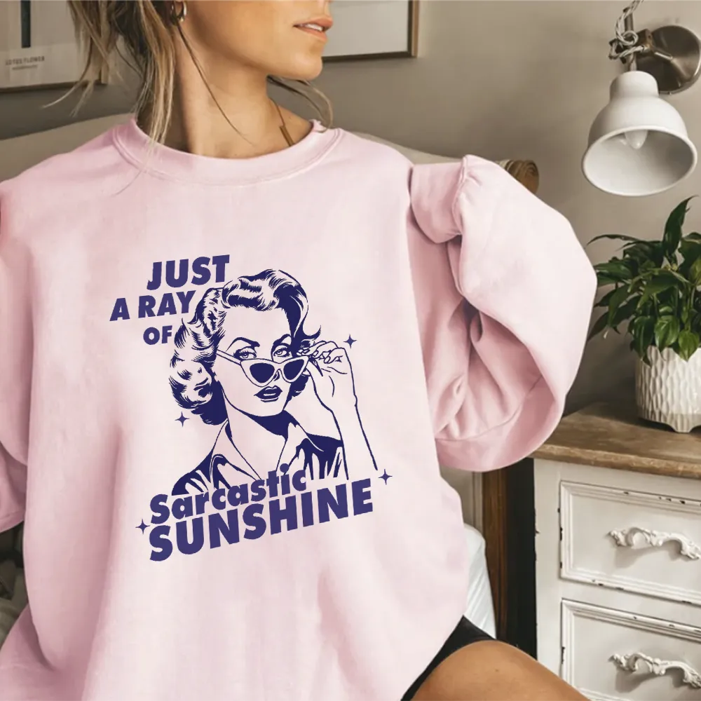 A Ray Of Sarcastic Sunshine Retro Women's Sweatshirt postpartum clothes sale