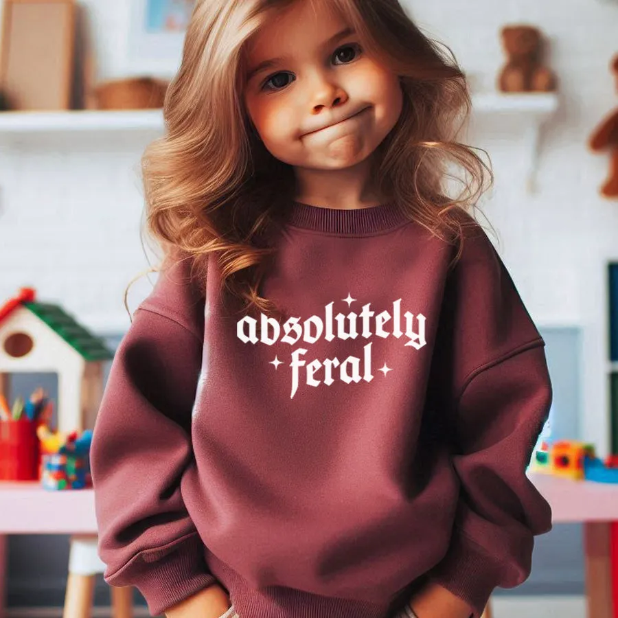 Absolutely Feral Kids Sweatshirt girls skirts clearance