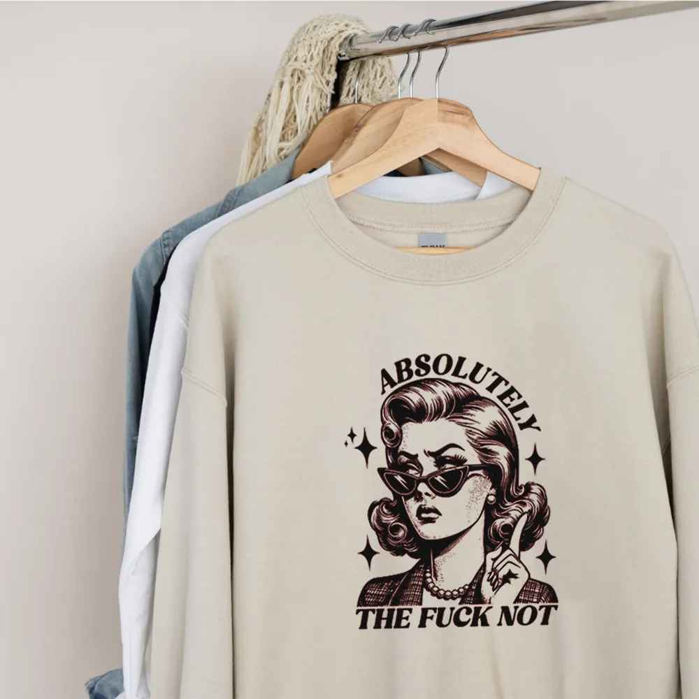 Absolutely Not Retro Graphic Sweatshirt postpartum clothes sale