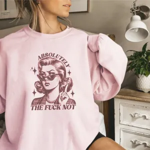 Absolutely Not Retro Graphic Sweatshirt postpartum clothes sale