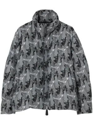 Abstract-Print Padded Jacket winter jackets clearance