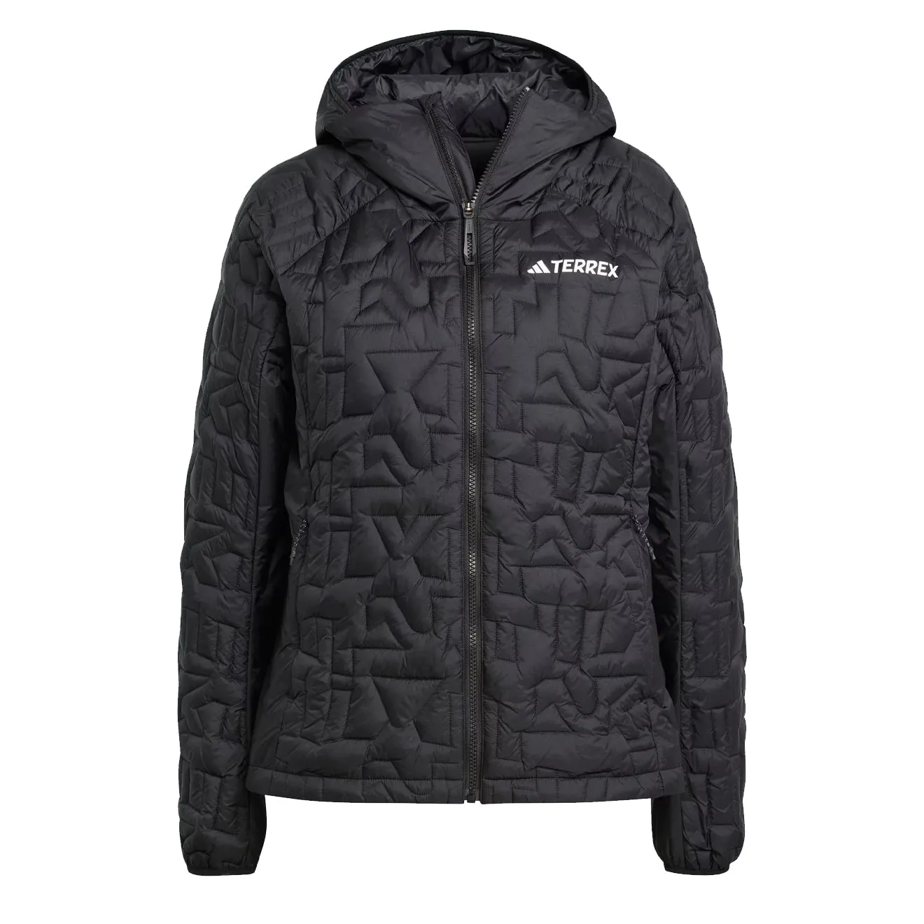 Adidas Terrex Womens Terrex Xperior Primaloft Loose Fill Insulated Hooded Jacket Black raincoats promo code