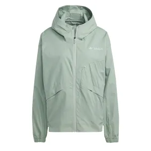 Adidas Terrex Womens Xploric Waterproof Jacket Silver Green raincoats promo code