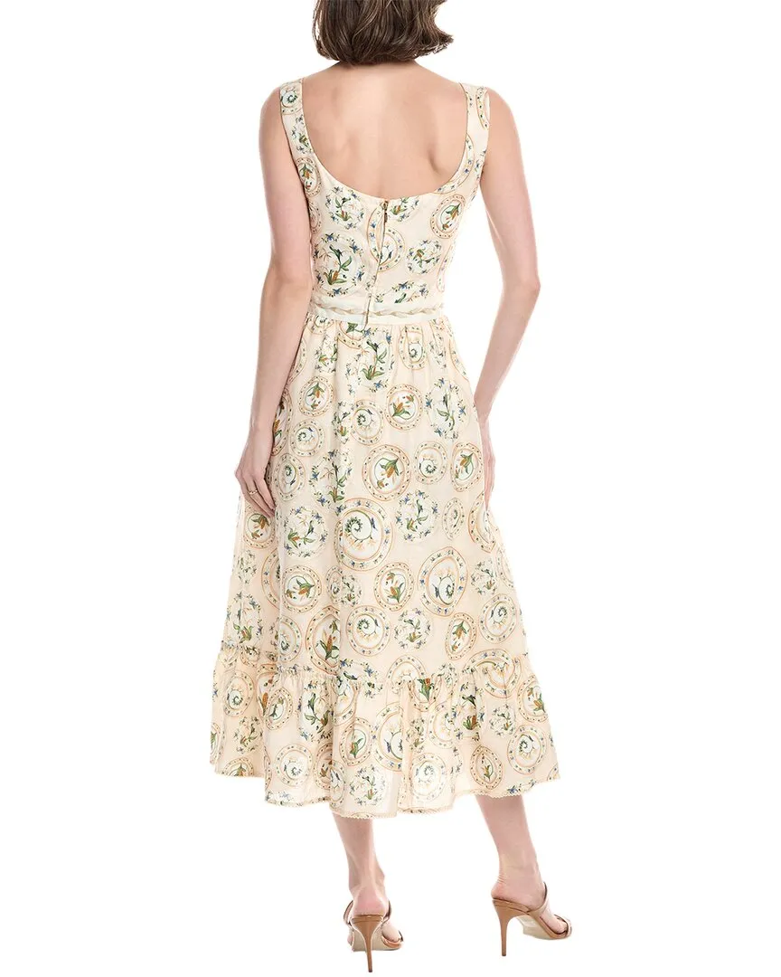 Agua by Agua Bendita Menaje Linen Maxi Dress
