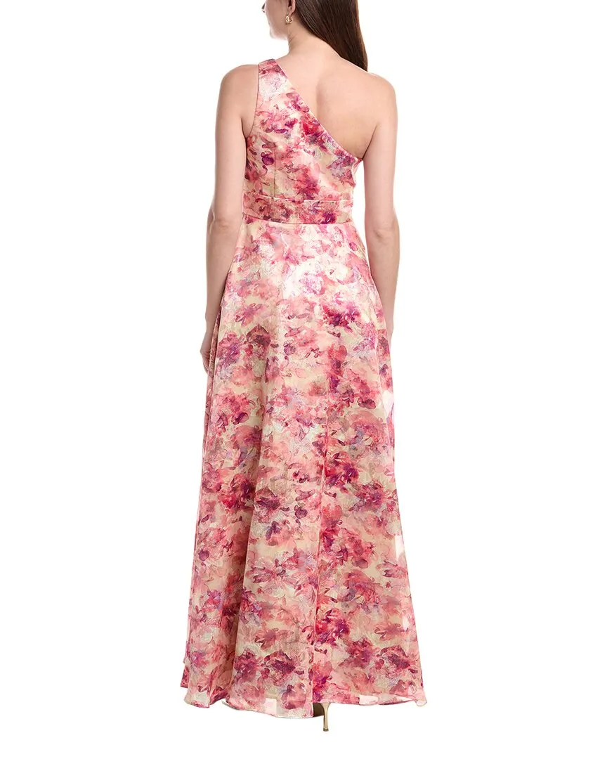 Aidan Mattox Printed Jacquard Ballgown