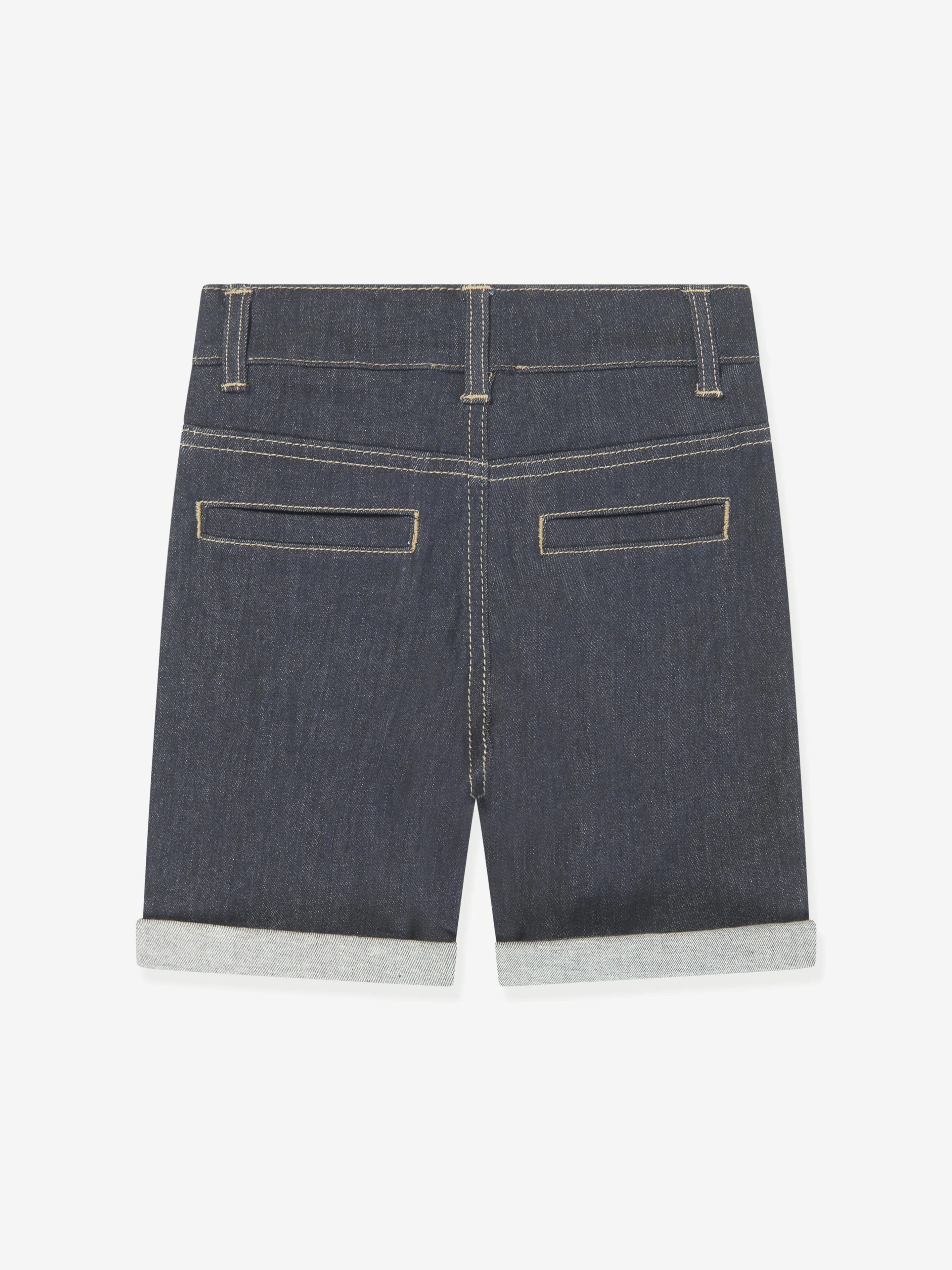 Aigner Boys Stretch Denim Shorts in Blau