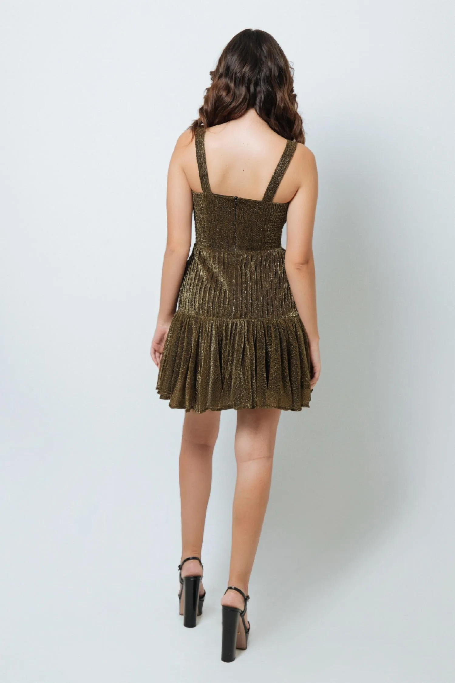 Aitana Mini Dress In Gold