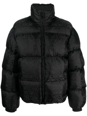 All-Over Logo Print Padded Jacket winter jackets clearance