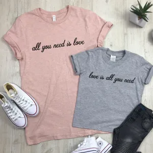 All You Need Is Love Matching Tees (MRK X) maternity leggings online