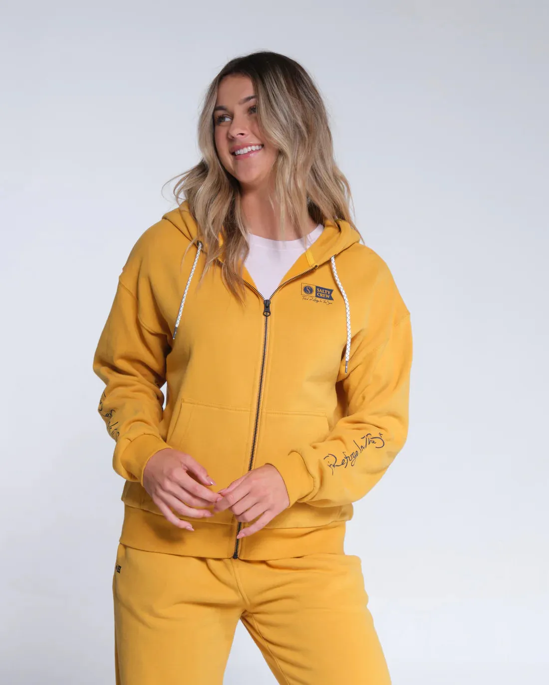 Alpha Zip Hoody - Ocker