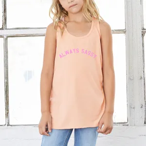 Always Sassy Kids Flowy Racer Vest girls pajamas promo