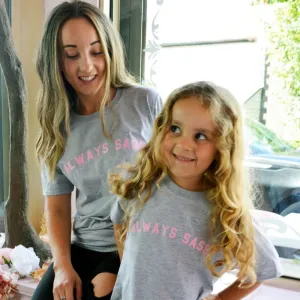 Always Sassy Matching Heather Grey T-Shirts discount mum dresses