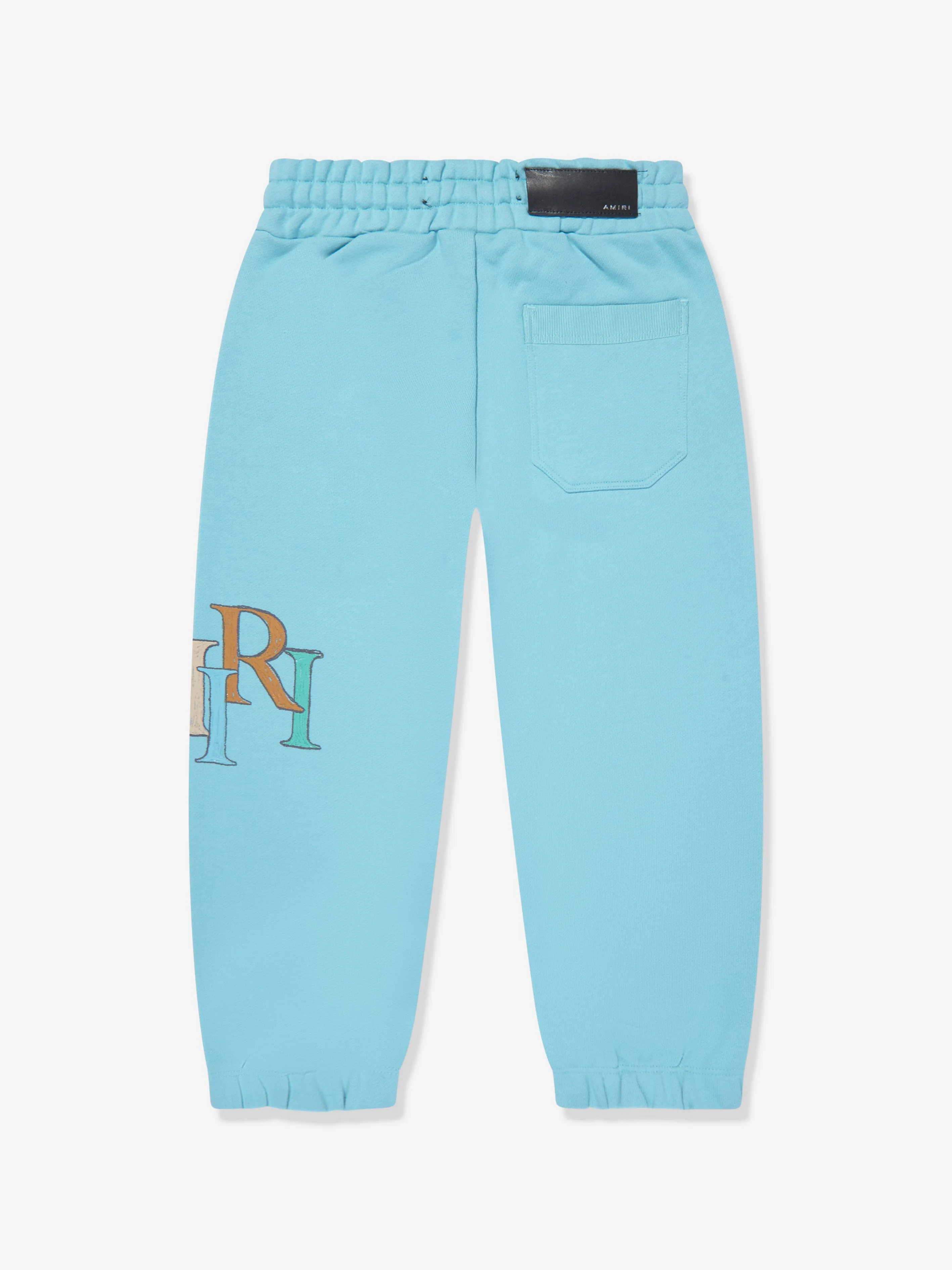 Amiri Kids Gestaffeltes Gekritzel-Logo Joggerhose in Blau