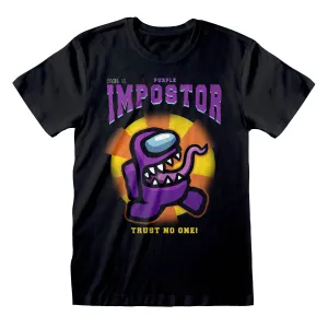 Among Us Purple Impostor Unisex Adult T-Shirt dad bod shirts discount