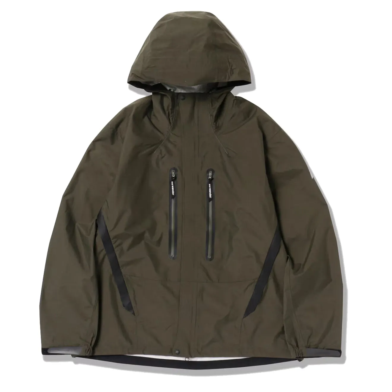 And Wander Womens 2.5L Hiker Rain Jacket Dark Khaki raincoats promo code
