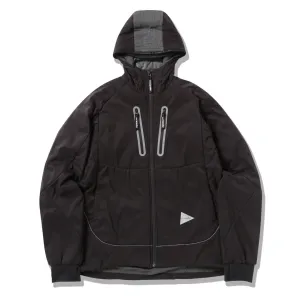 And Wander Womens Alpha AIR Hoodie Jacket Black raincoats promo code