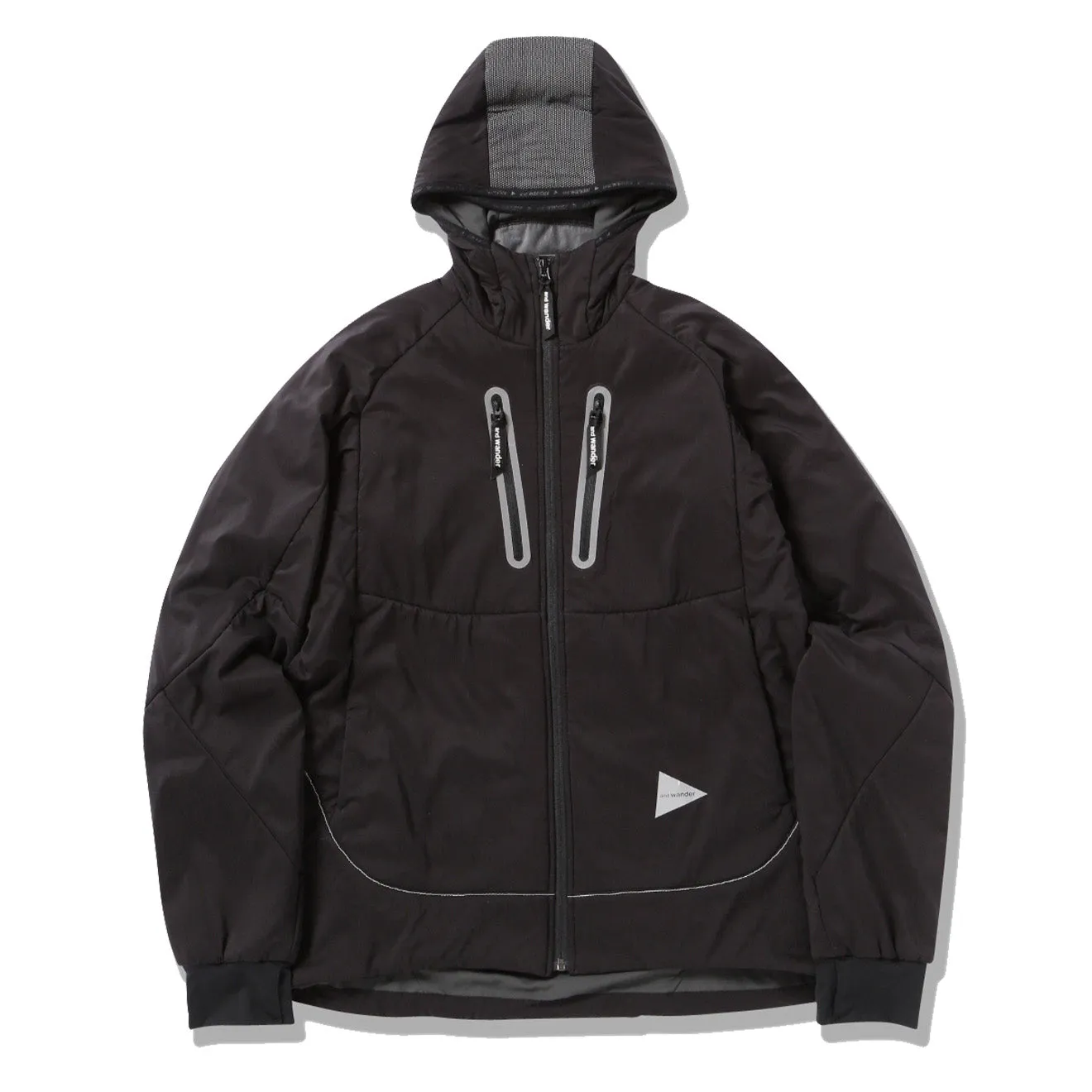 And Wander Womens Alpha AIR Hoodie Jacket Black raincoats promo code