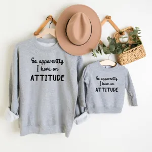 Apparently I Have An Attitude Matching Sweatshirts maternity leggings online