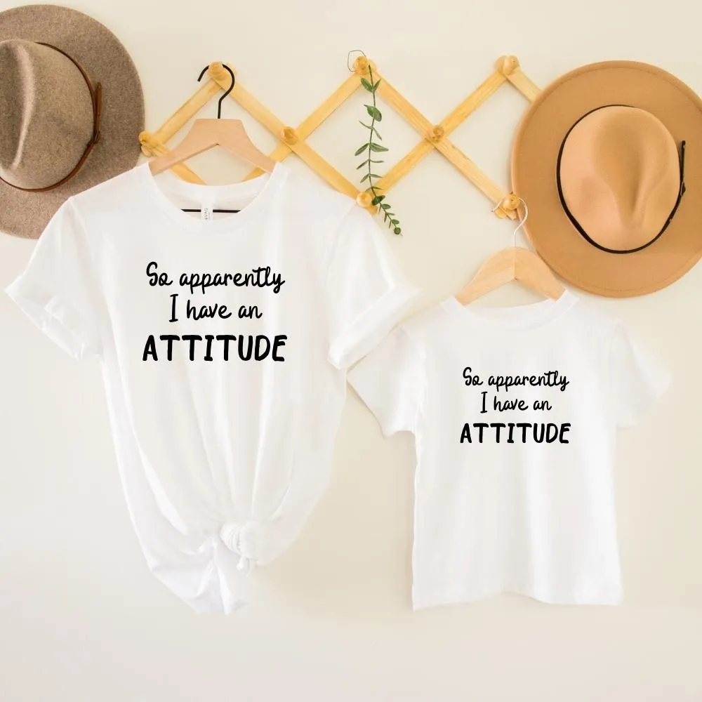 Apparently I Have An Attitude Matching T-Shirts maternity leggings online