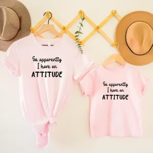 Apparently I Have An Attitude Matching T-Shirts maternity leggings online