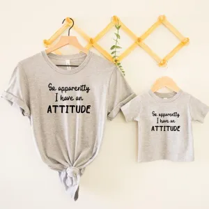 Apparently I Have An Attitude Matching T-Shirts nursing tops best deals