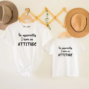 Apparently I Have An Attitude Matching T-Shirts maternity leggings online