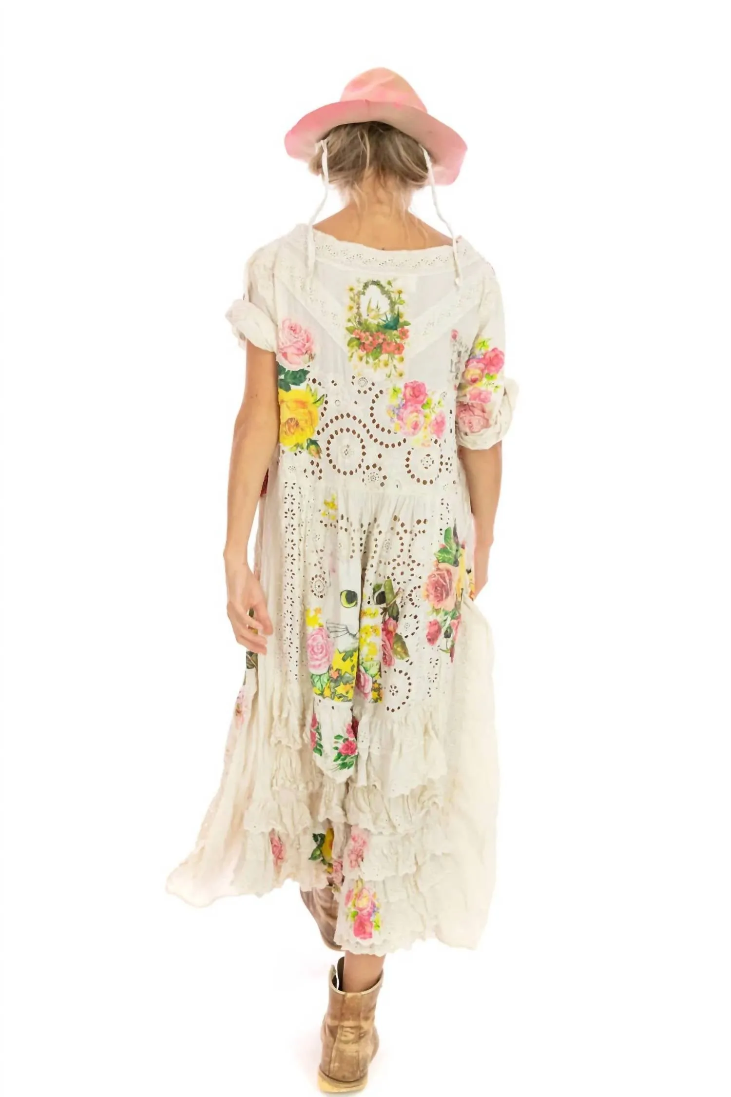 Appliqu Mattie Belle Dress In Moonlight