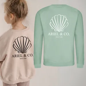 Ariel & Co 1989 Back Logo Kids Sweatshirt girls skirts clearance