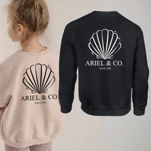 Ariel & Co 1989 Back Logo Kids Sweatshirt girls skirts clearance