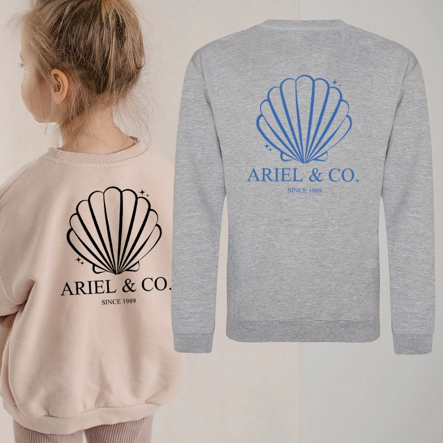 Ariel & Co 1989 Back Logo Kids Sweatshirt girls jeans best deals