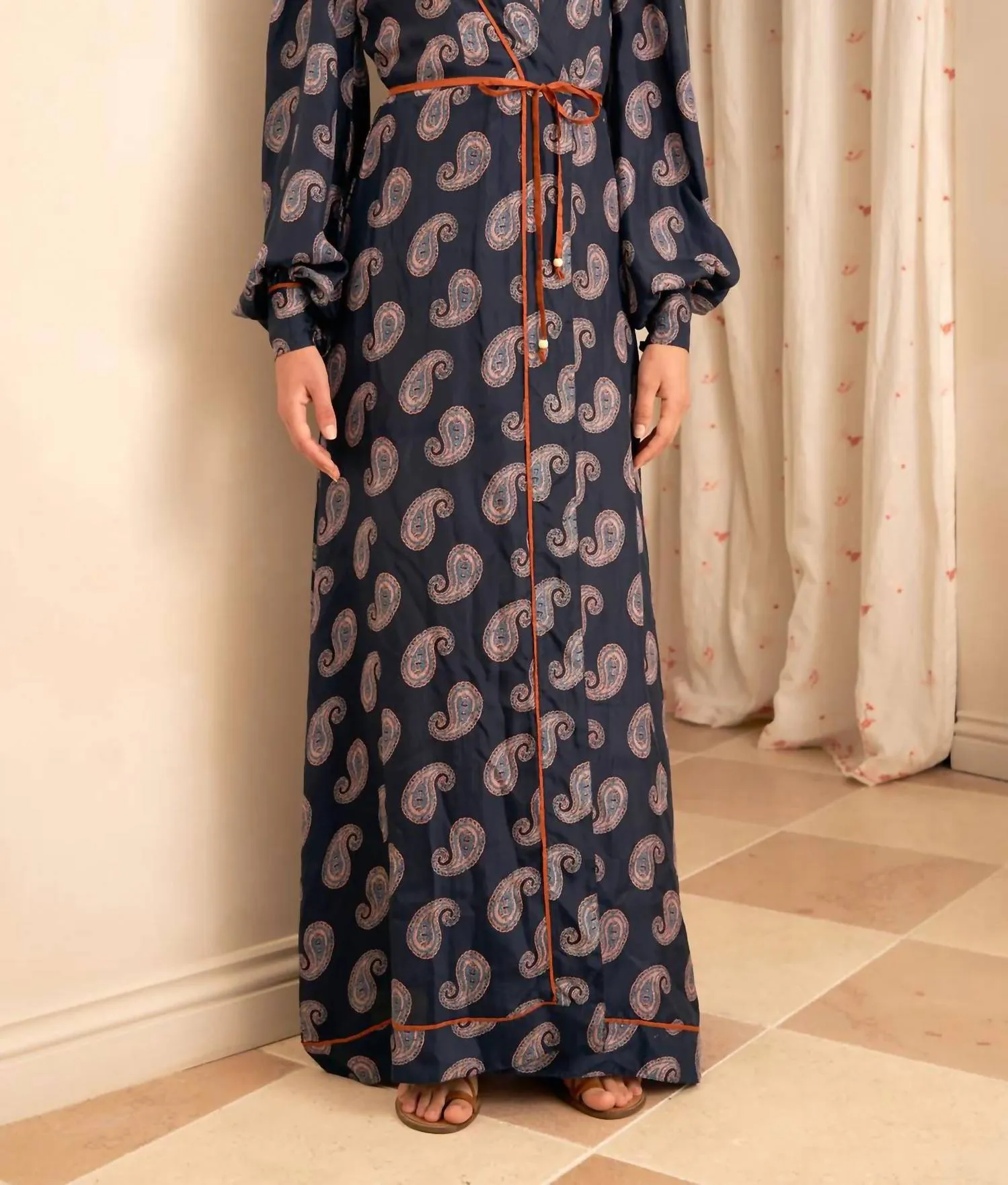 Aster Wrap Dress In Neptune