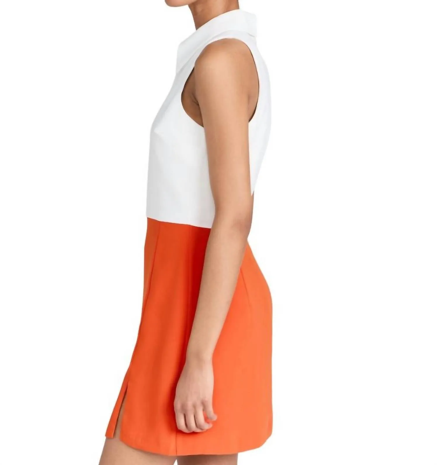 Augusta Dress In Ivory,mandarin
