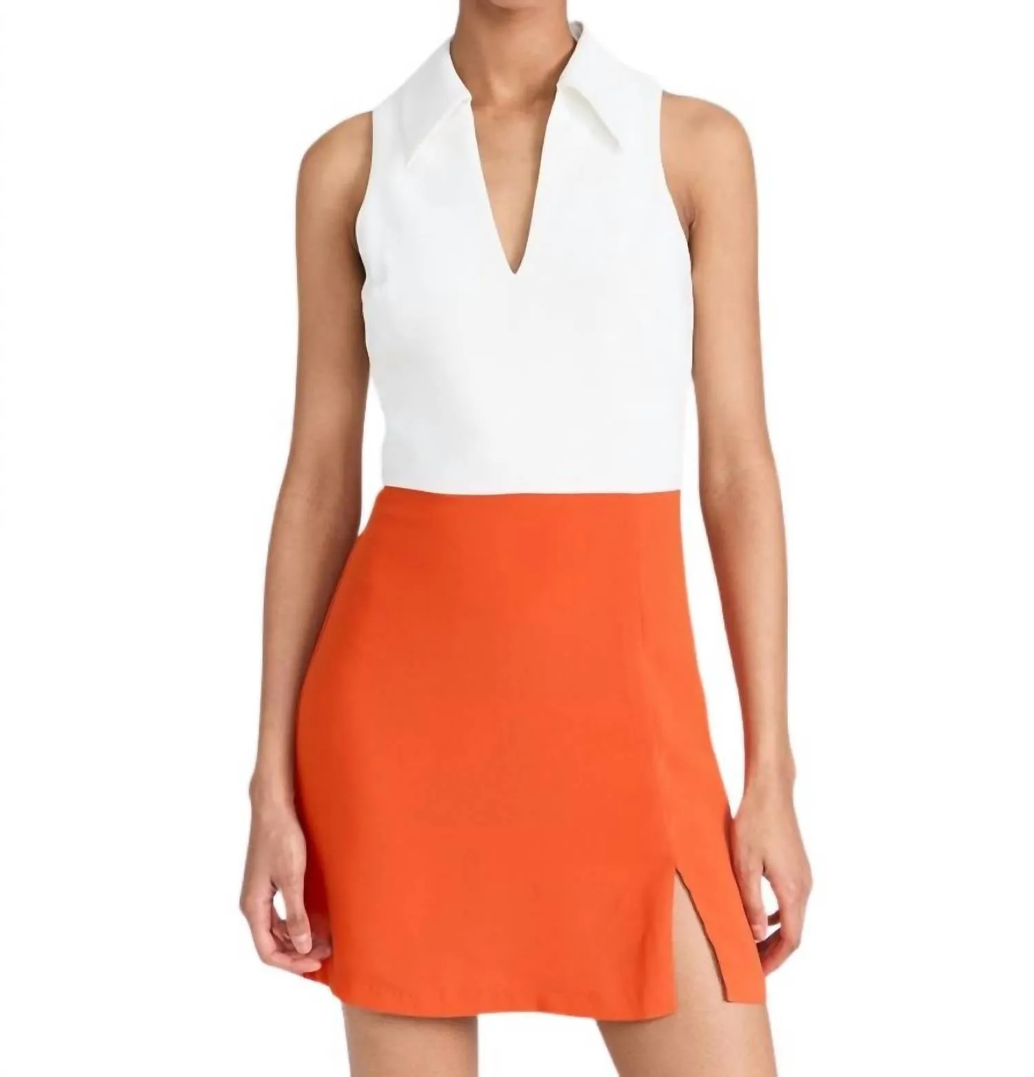 Augusta Dress In Ivory,mandarin